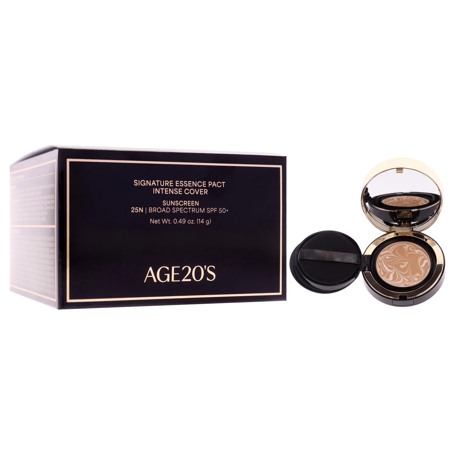 Тональный крем Signature Essence Pact Intense Cover SPF 50 Plus - 25N Sand от Age20s для женщин - 0,49 унции — фото 3