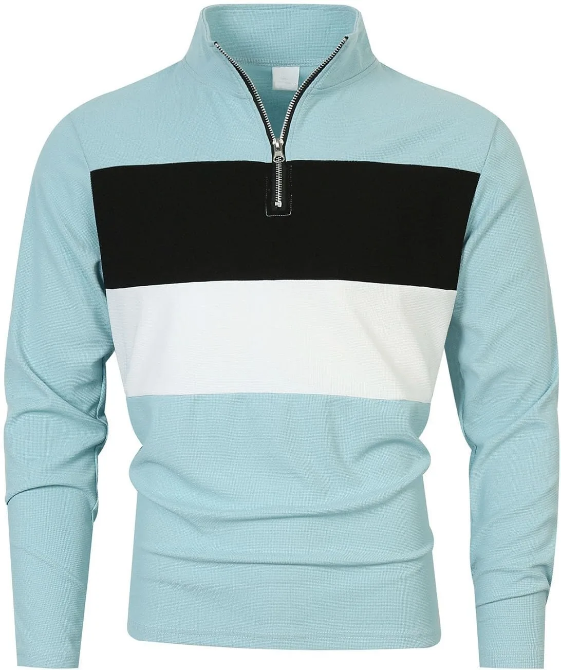 

Мужская поло с длинным рукавом Casual Slim Fit Quarter Zip