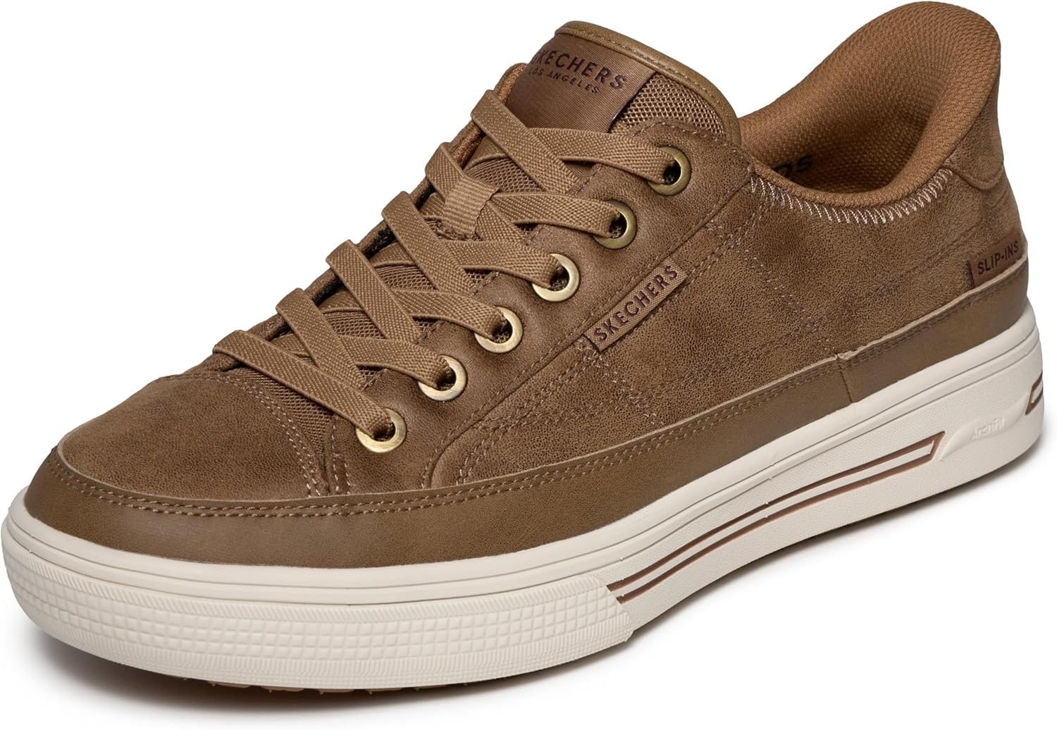 

Мужские слипоны Skechers Arch Fit Arcade-Join Ya There без шнурков, Whiskey