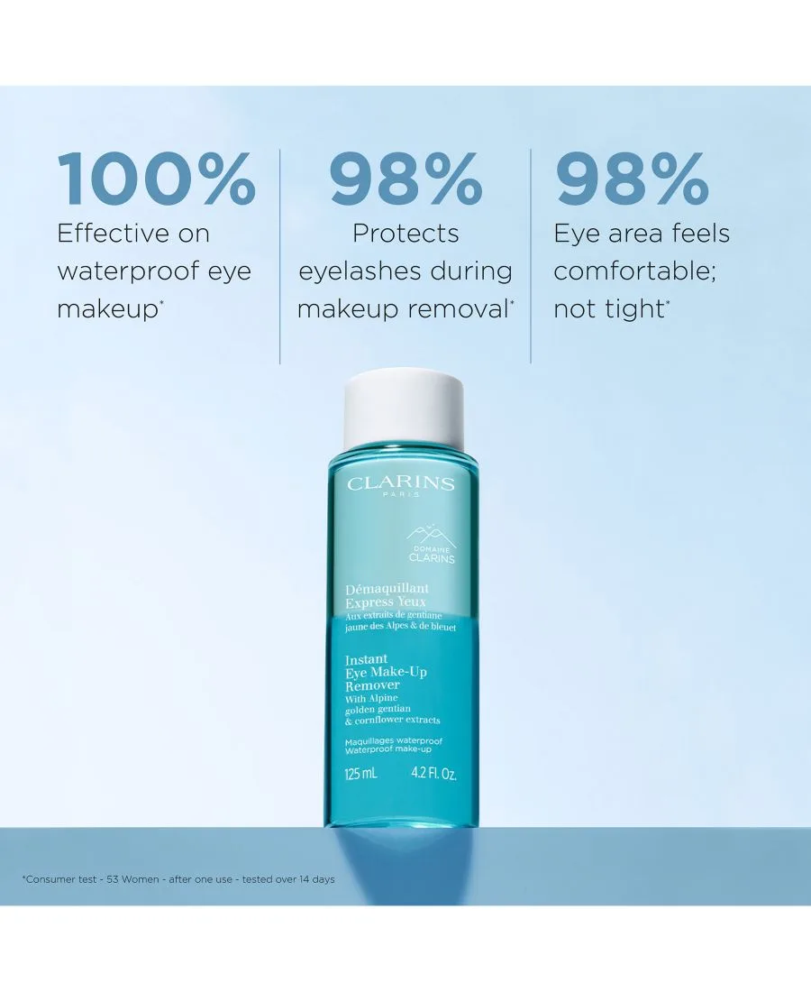 Средство для снятия макияжа Clarins — Двухфазное средство для мгновенного снятия макияжа с глаз, 120 мл — фото 4