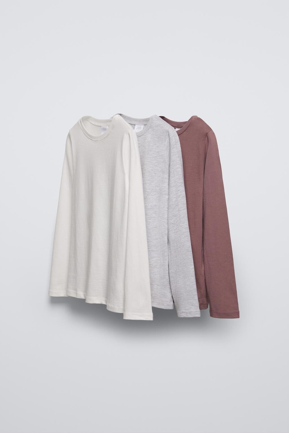 

Упаковка из 3 однотонных футболок ZARA, цвет various