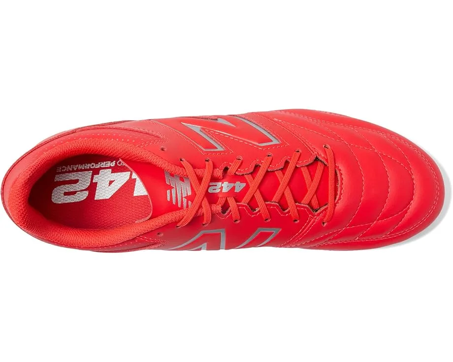 Кроссовки New Balance 442 V2 Team FG Soccer Cleats, Red/White — фото 2
