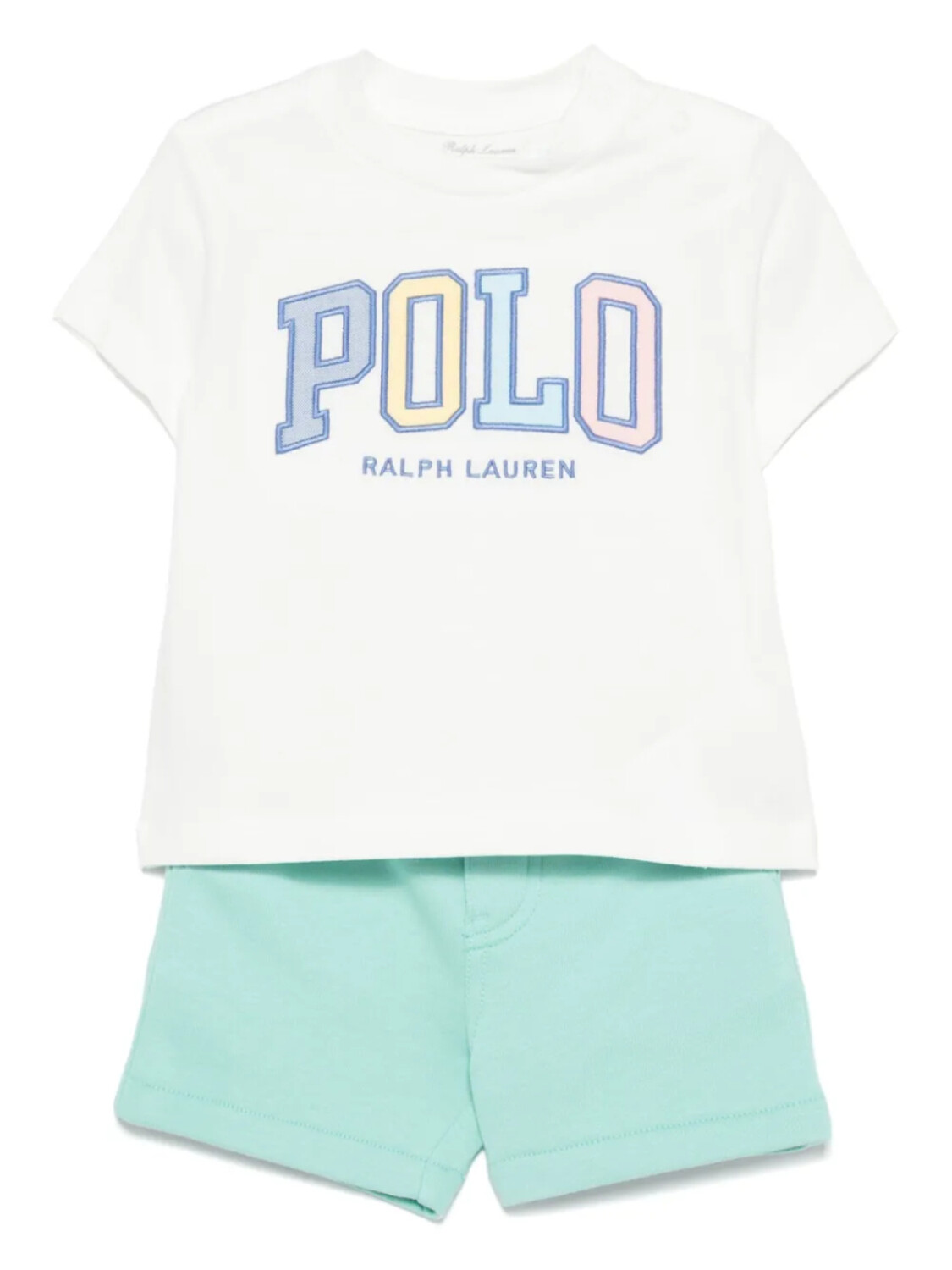 

Комплект шорт с вышитым логотипом POLO RALPH LAUREN KIDS, белый