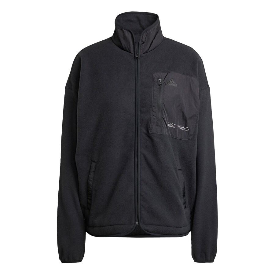 

Спортивная флисовая куртка ADIDAS SPORTSWEAR, черный