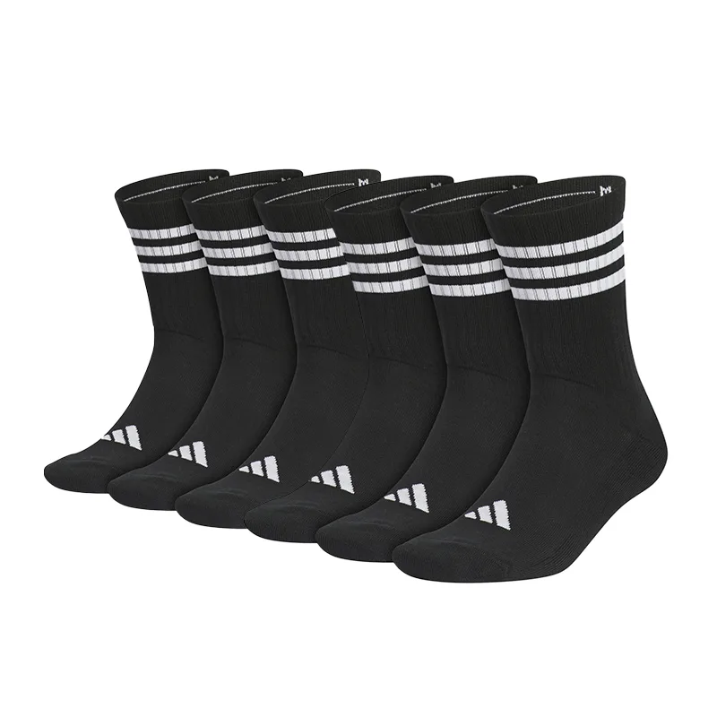 Adidas Носки CUSHIONED CREW Unisex, набор из 3 пар, черный/белый — фото 4