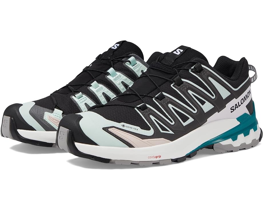 Кроссовки Salomon XA Pro 3D V9 GORE-TEX, цвет Black/Bleached Aqua/Harbor Blue