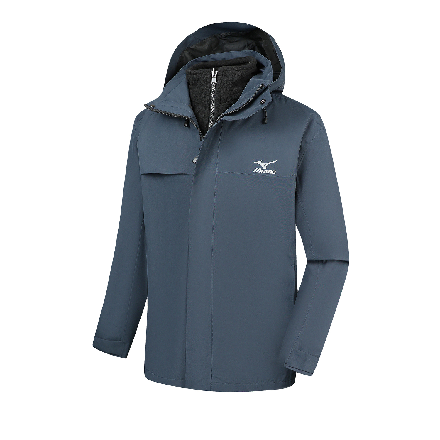 

Термостойкая, устойчивая к истиранию, дышащая, водонепроницаемая, ветрозащитная ветровка Unisex Mizuno, синий