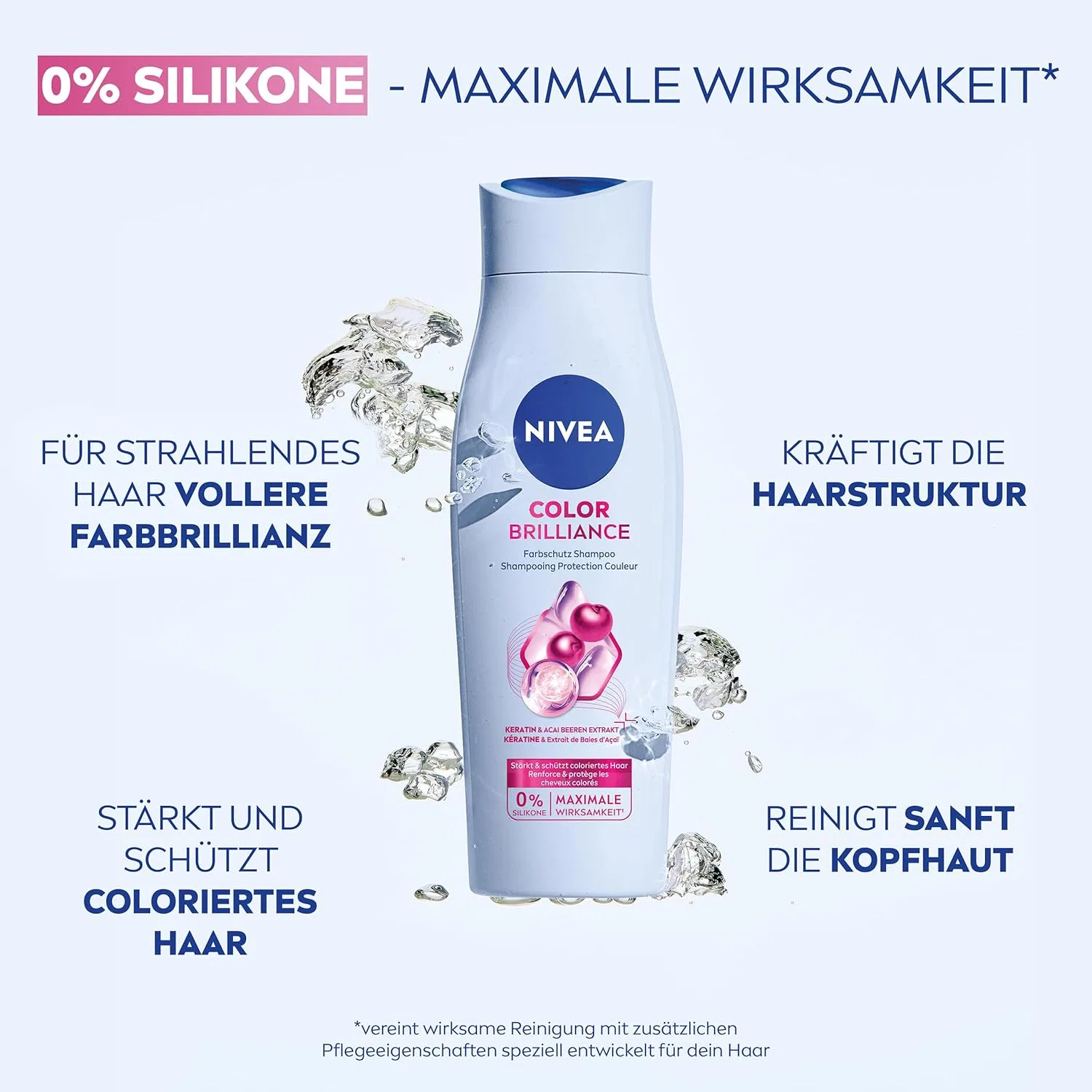 Шампунь NIVEA Color Brilliance для защиты цвета, 250 мл Beiersdorf, Multi-Coloured — фото 3