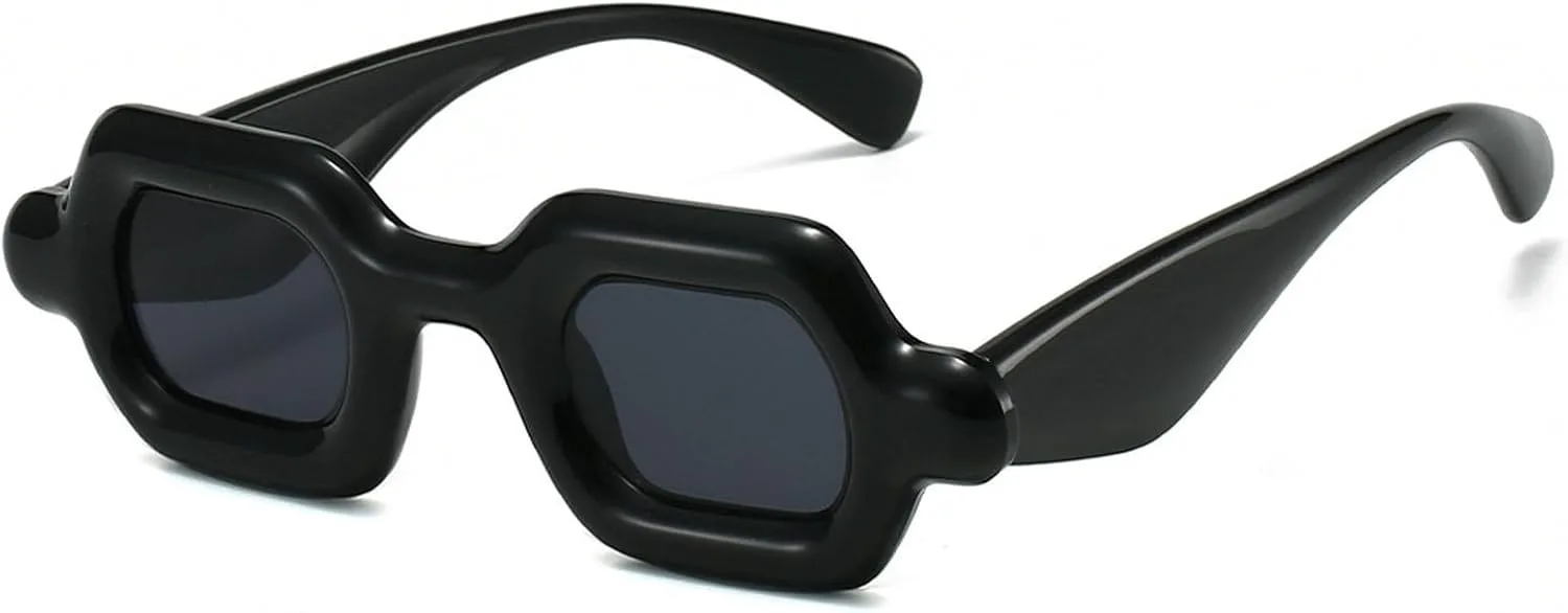 

Ретро-солнцезащитные очки квадратной формы для женщин, модные очки в маленькой оправе в стиле 90-х, защита от УФ-излучения, стильные солнцезащитные очки mincl, C4