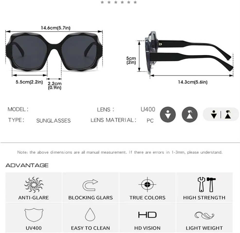 

Большие солнцезащитные очки для женщин, модные солнцезащитные очки конфетных цветов, популярные женские очки с защитой от УФ-излучения UV400, унисекс MTZJH, Blue-gray