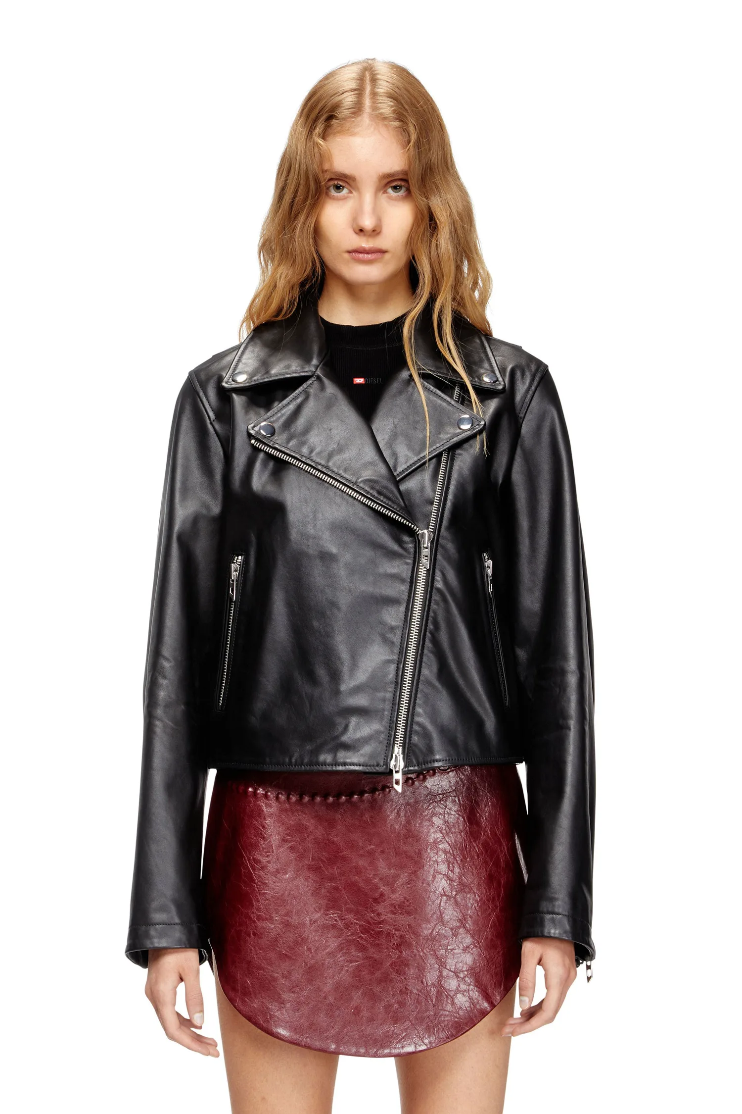 Женская мотоциклетная куртка L-UNATIC Diesel, black