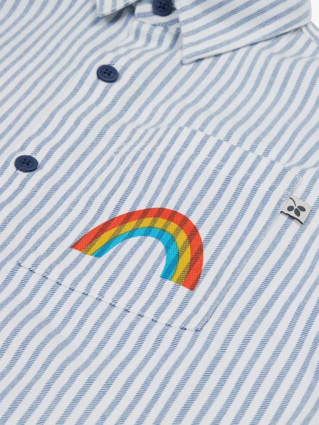 Детская рубашка в полоску из органического хлопка lerryn Frugi, синий — фото 3