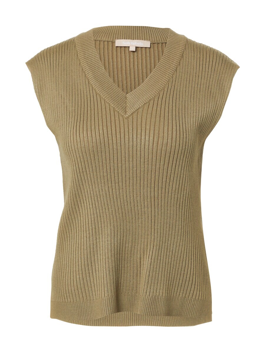 

Тонкий вязаный свитер Soft Rebels Sweater Jasmin, хаки