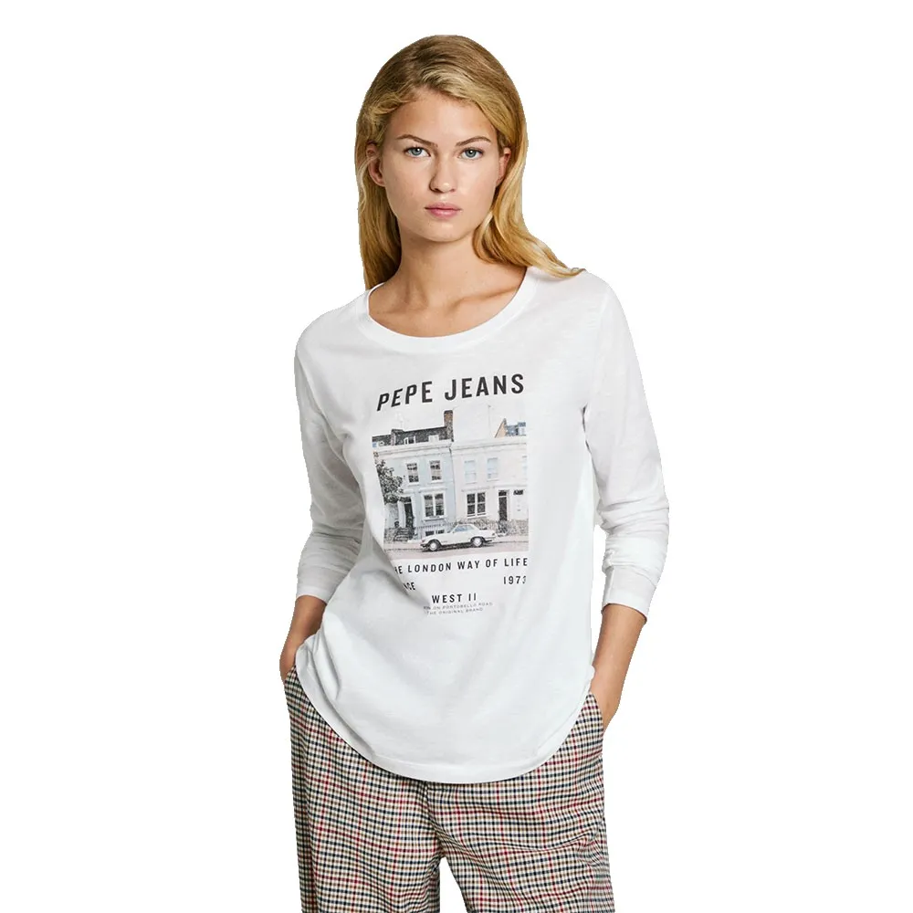 

Футболка с длинным рукавом Pepe Jeans Gwen, белый
