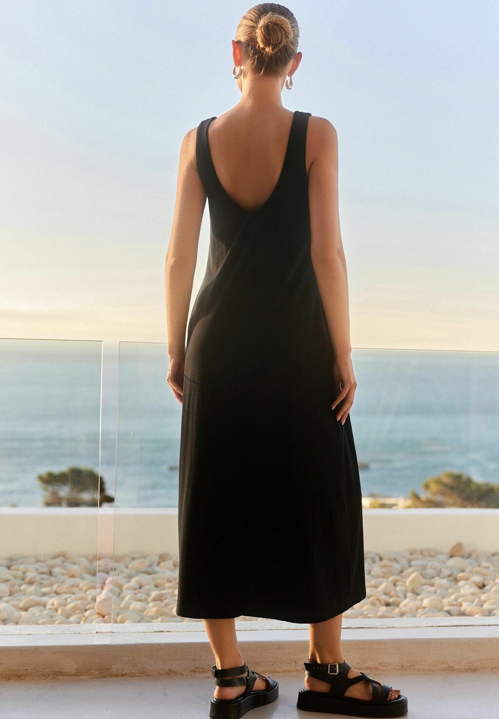 

Платье из джерси SLEEVELESS TALL, REGULAR FIT Next, черный