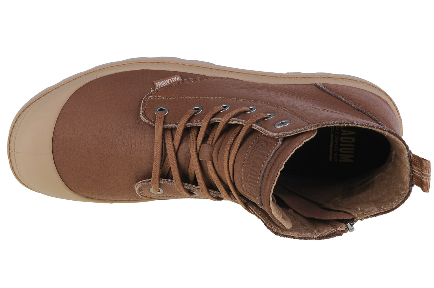 Высокие кроссовки Palladium Palladium Pampa Zip Lth Ess, коричневый — фото 3