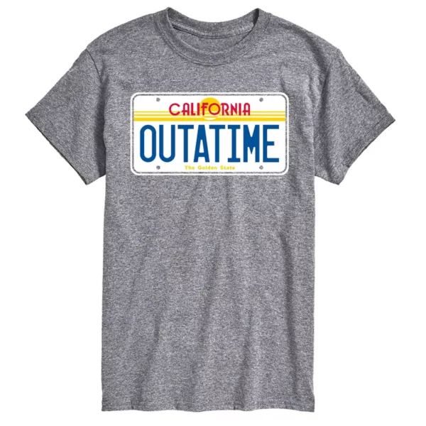

Футболка с принтом "Outatime" из фильма "Назад в будущее" для больших размеров Licensed Character, серый