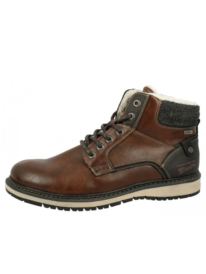 

Сапоги Tom Tailor Schnürstiefel, коричневый
