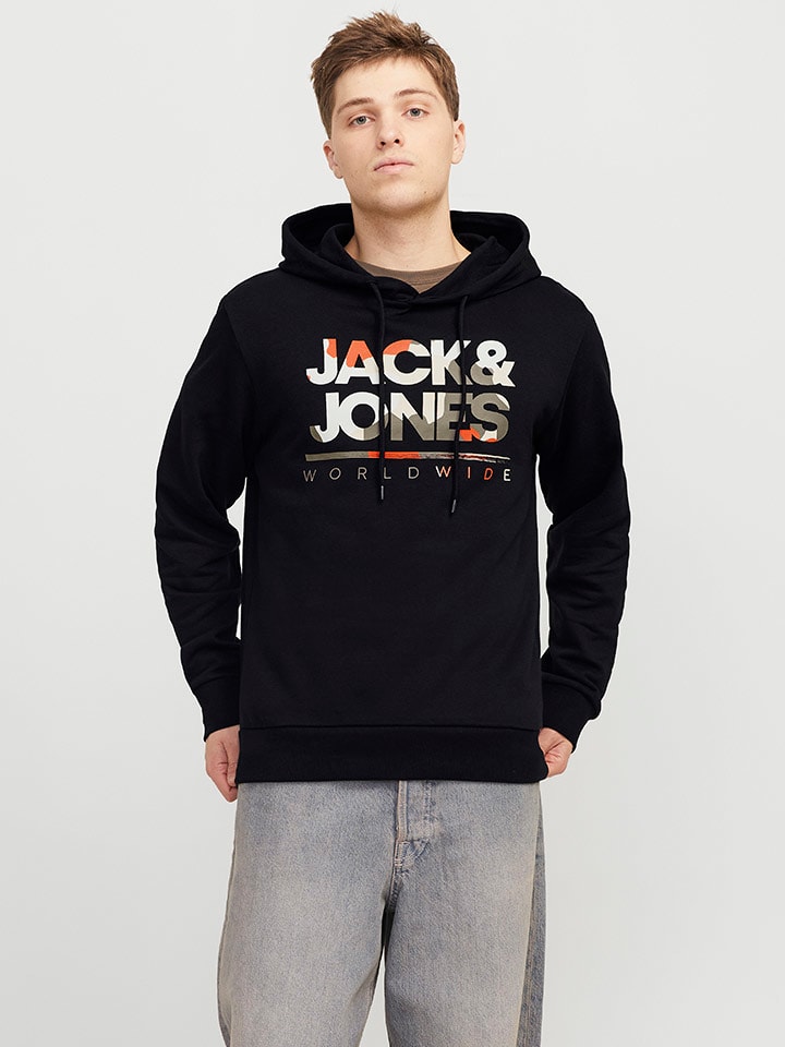 

Jack & Jones Худи "Люк" черного цвета, Черный, Jack & Jones Худи "Люк" черного цвета