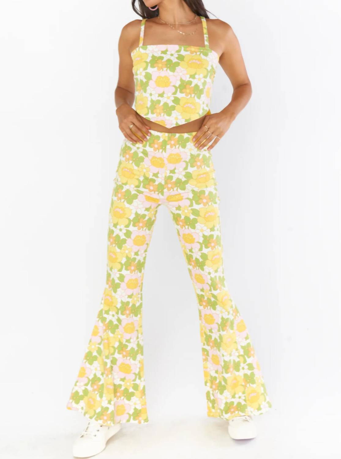 

Джинсы Berkley Bells из денима Fresh Flowers Show Me Your Mumu, цвет fresh flowers denim