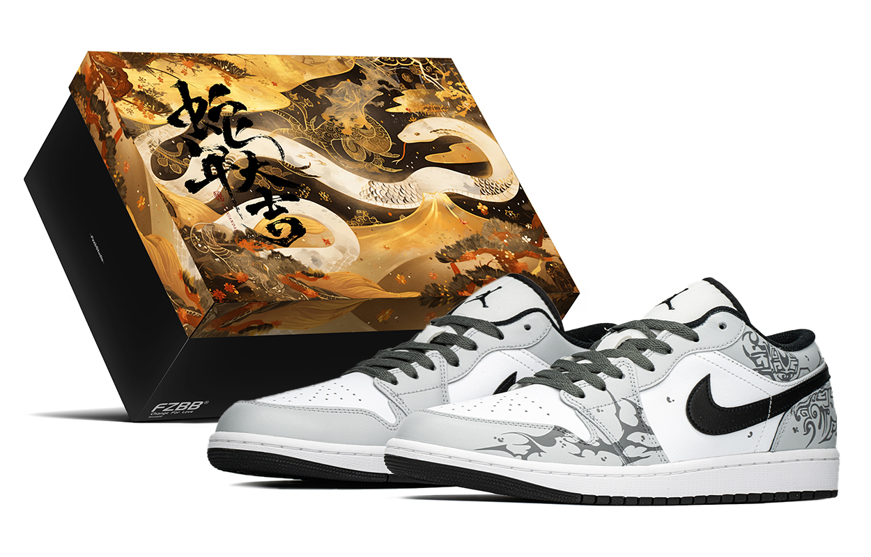 

Jordan Баскетбольные кроссовки Air 1 Vintage, низкие, мужские, цвет: черный/серебристый