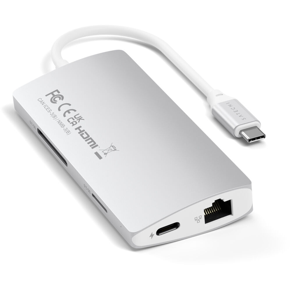 

Док-станция Satechi USB-C Multi-Port Adapter 4K with Ethernet V2 ST-TCMA2S