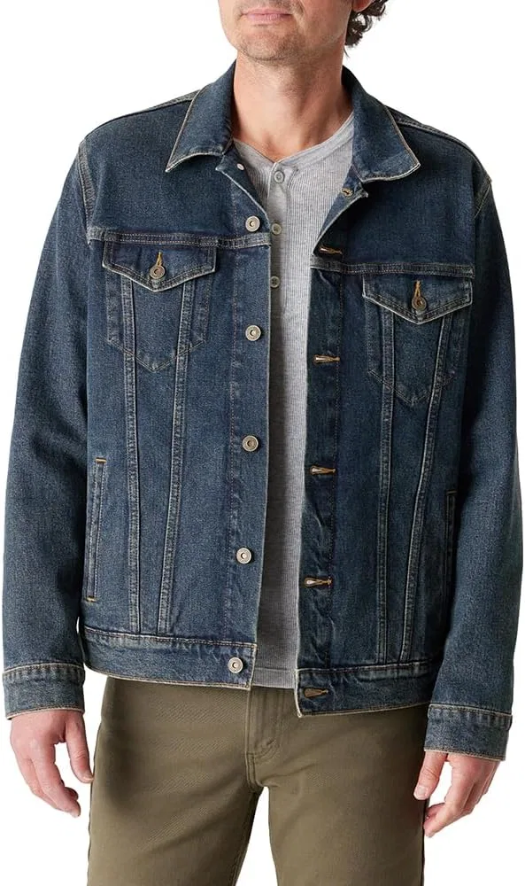 Мужская куртка-тракер Levi's Gold Signature, средне-синий деним