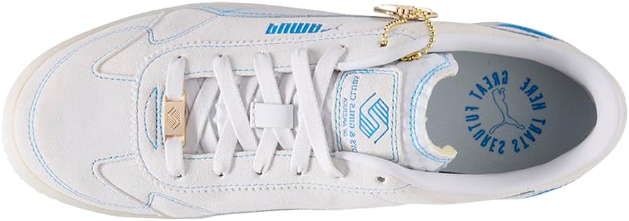 Кроссовки PUMA для мужчин Club 5V5 Lux для мальчиков и девочек с шнуровкой, повседневные - серые — фото 4