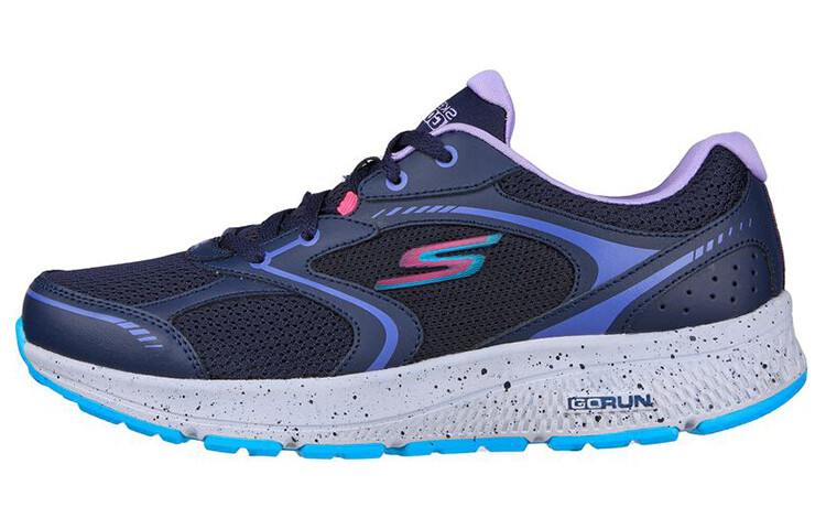 

Кроссовки Go Run Consistent для бега женские с низким верхом, синие/фиолетовые Skechers