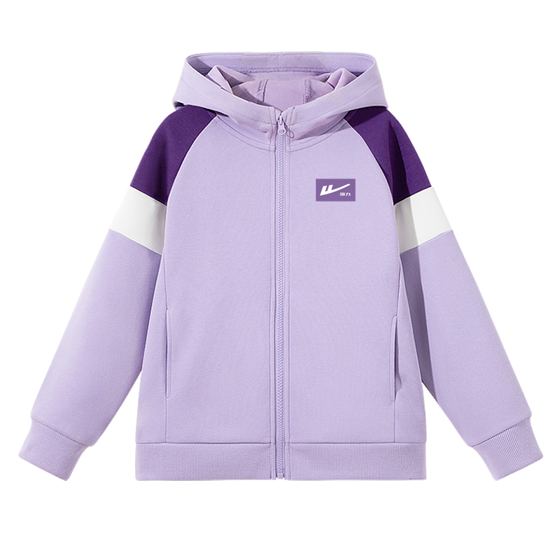 

Детский худи WARRIOR, фиолетовый/h белый logo фиолетовый base k