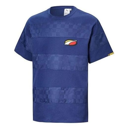 

Футболка x randomevent tee 'blue white red' Puma, синий
