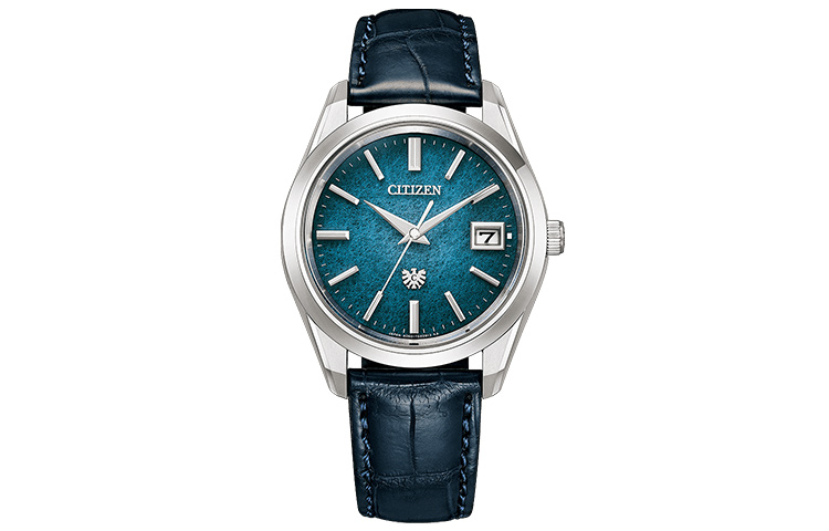 

CITIZEN Часы Solar Quartz Movement Genuine Leather Strap Watch Men's Watch Blue Dial, Blue Dial