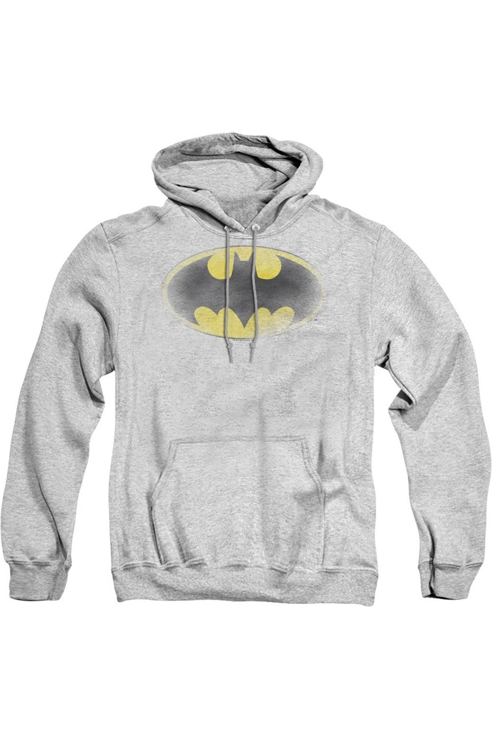 

Толстовка с капюшоном и выцветшим логотипом Batman для взрослых Gildan, цвет athletic heather