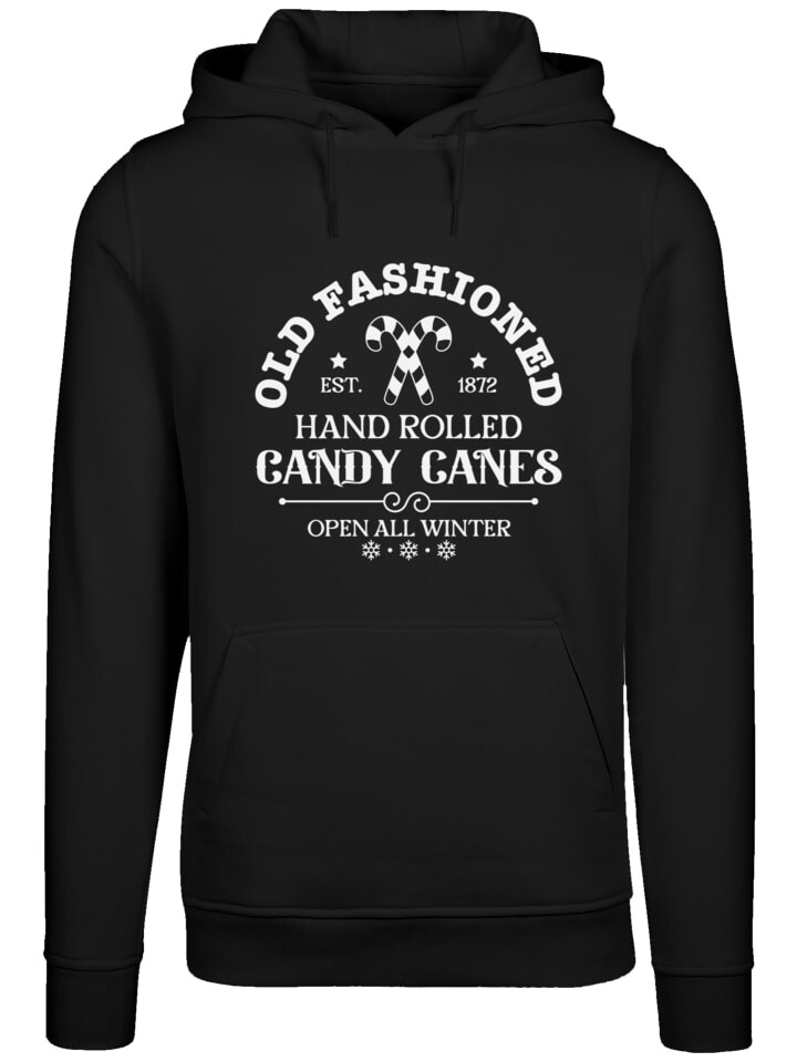 

Пуловер F4NT4STIC Hoodie Cany Canes Retro Christmas Sign, черный
