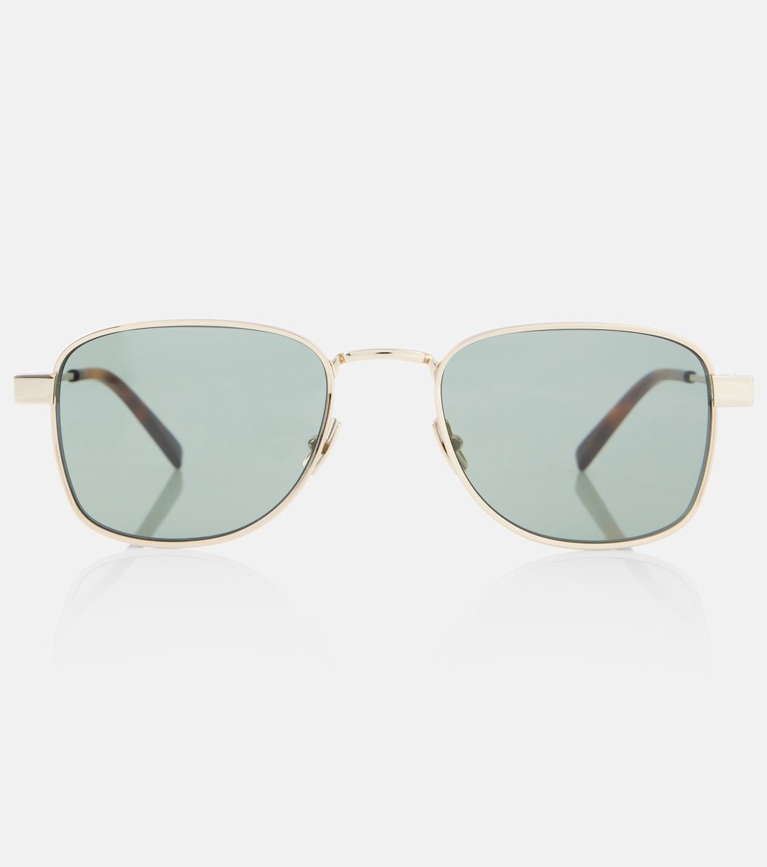 

Солнцезащитные очки SL741 авиатор Saint Laurent, Gold-Gold-Green