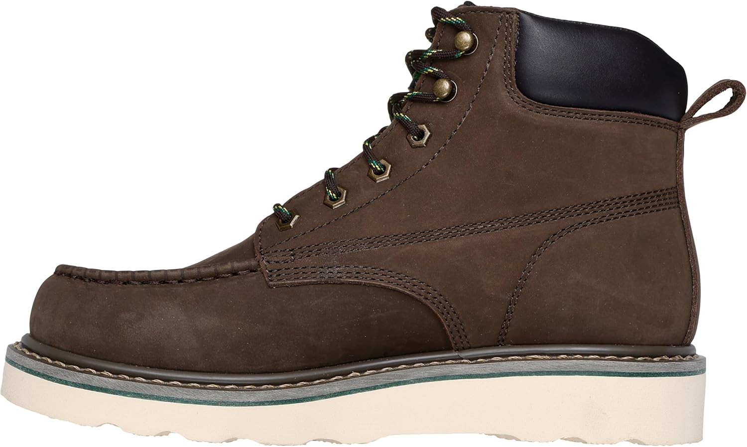 Мужские ботинки Skechers John Deere X Skechers Kadmiel - Grand Creek с шнуровкой и мягким воротником, коричневый — фото 4