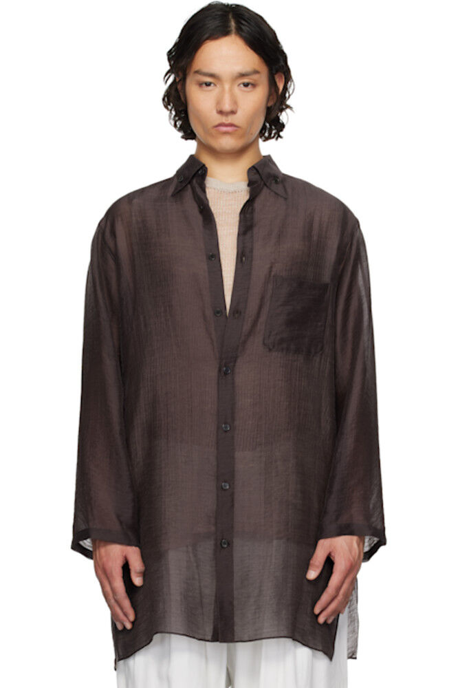 

Коричневая рубашка Loop BD YOHJI YAMAMOTO