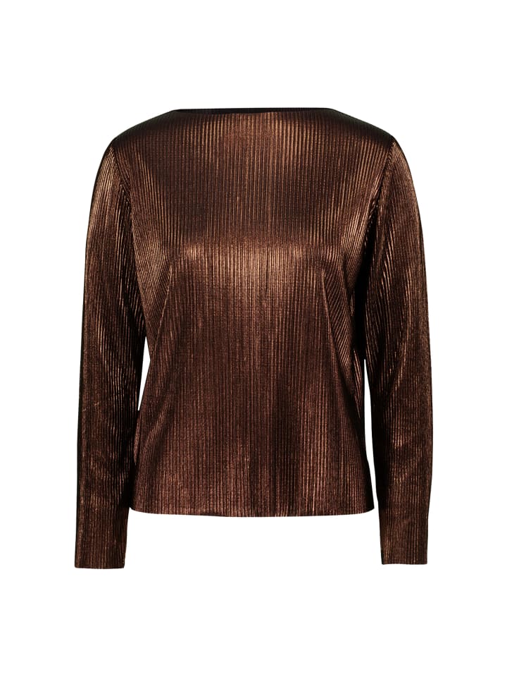 

Плиссированная рубашка, текстурированная, коричневого цвета. Zero