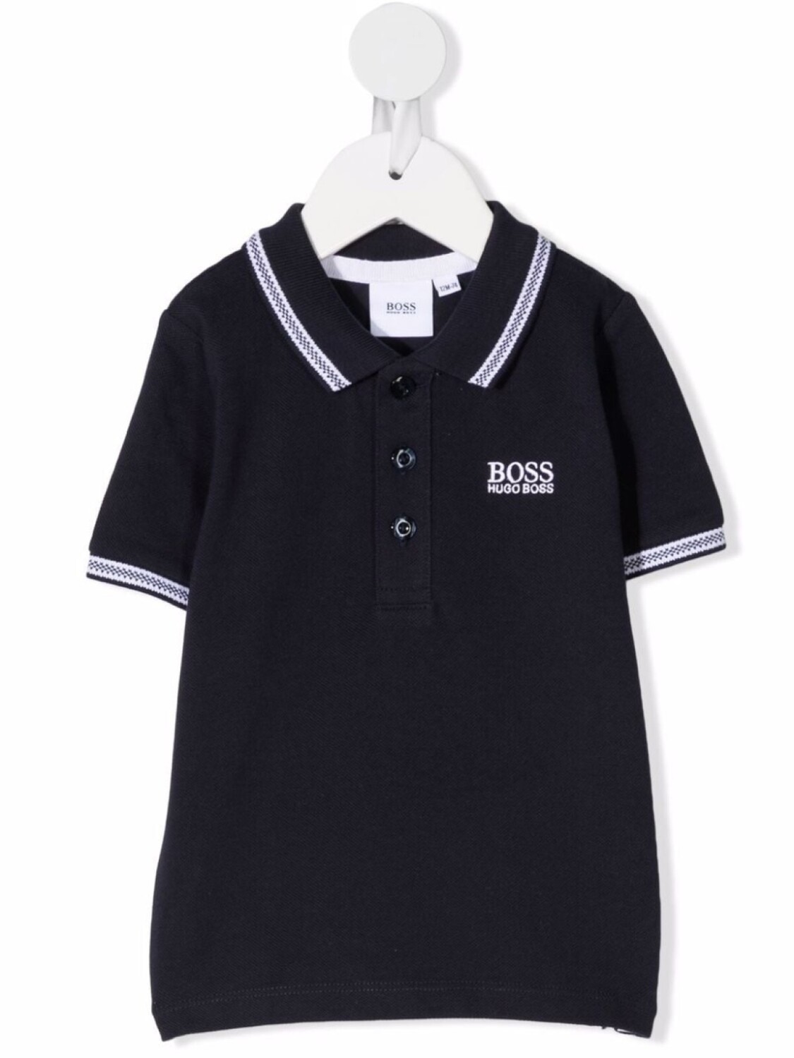 

Рубашка поло с вышитым логотипом BOSS Kidswear, синий
