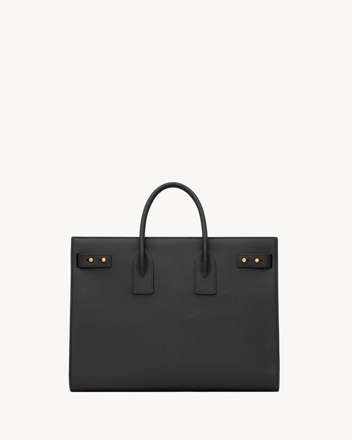 Фирменная большая сумка Saint Laurent из мягкой ткани, черный — фото 2