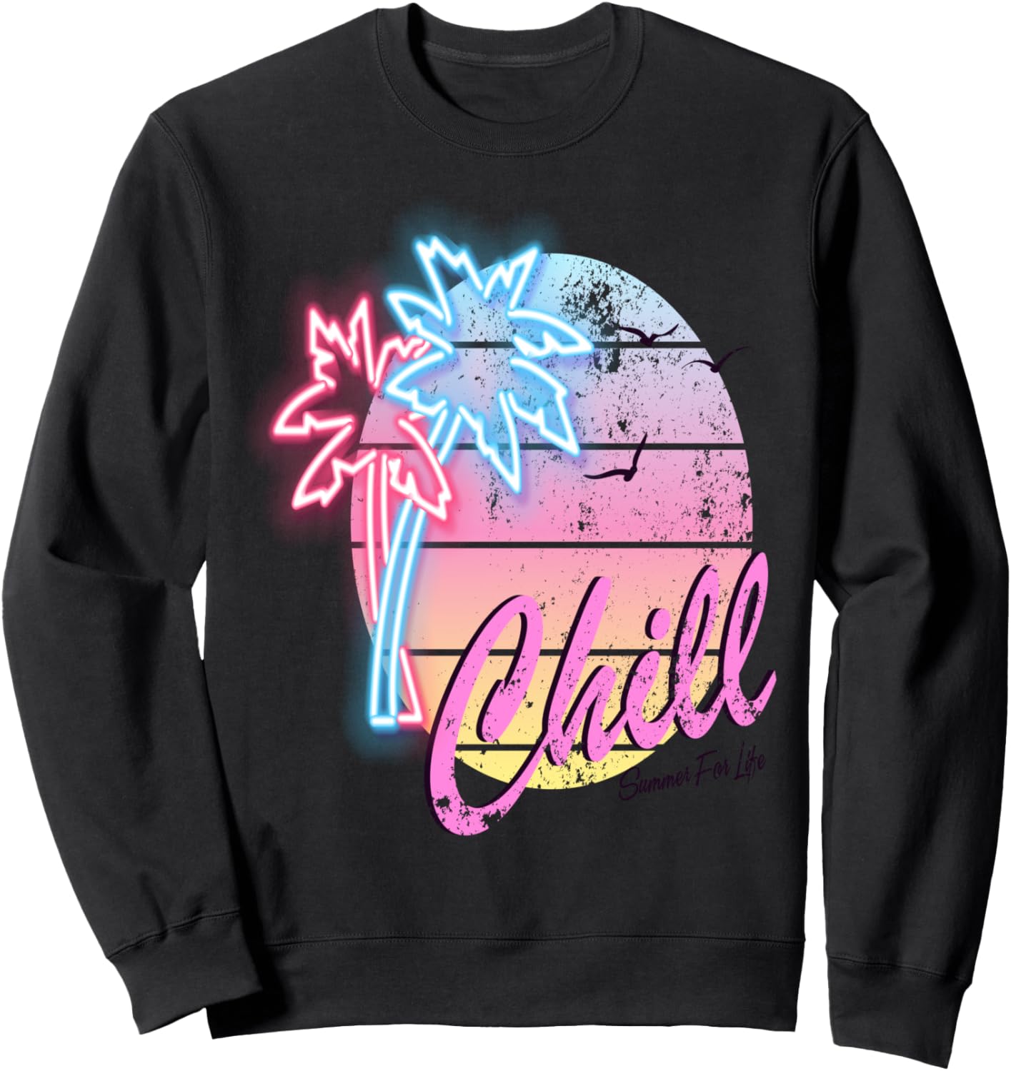 

Яркая винтажная толстовка с пальмами Classic Trendy Designs & Casual Things Inc., черный