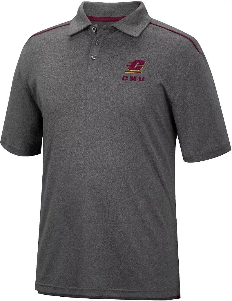 

Colosseum Мужская футболка-поло Central Michigan Chippewas Heather Charcoal