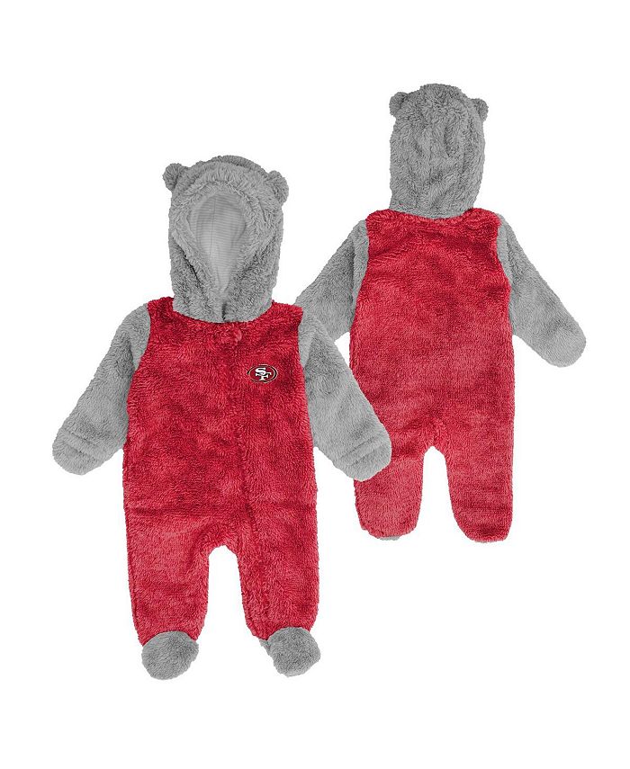 

Комбинезон Cardinal Arizona Cardinals Game Nap Teddy флисовый с молнией во всю длину для новорожденных Outerstuff, красный