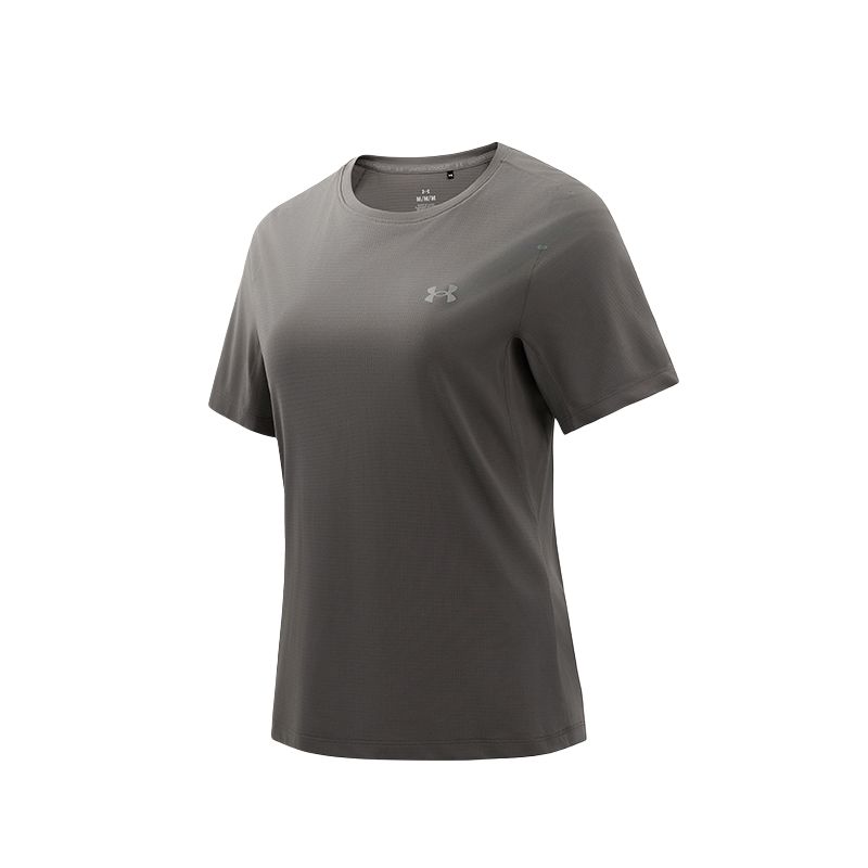 

Обычная футболка женская Under Armour, серо-фиолетовый