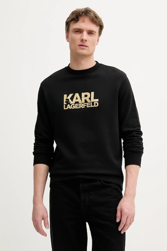 

Хлопковая толстовка Karl Lagerfeld, черный