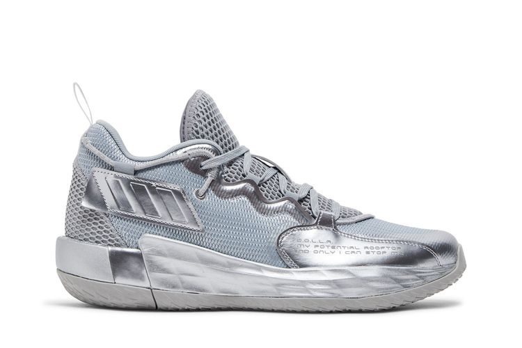 

Кроссовки Dame 7 EXTPLY 'Silver Metallic', серый