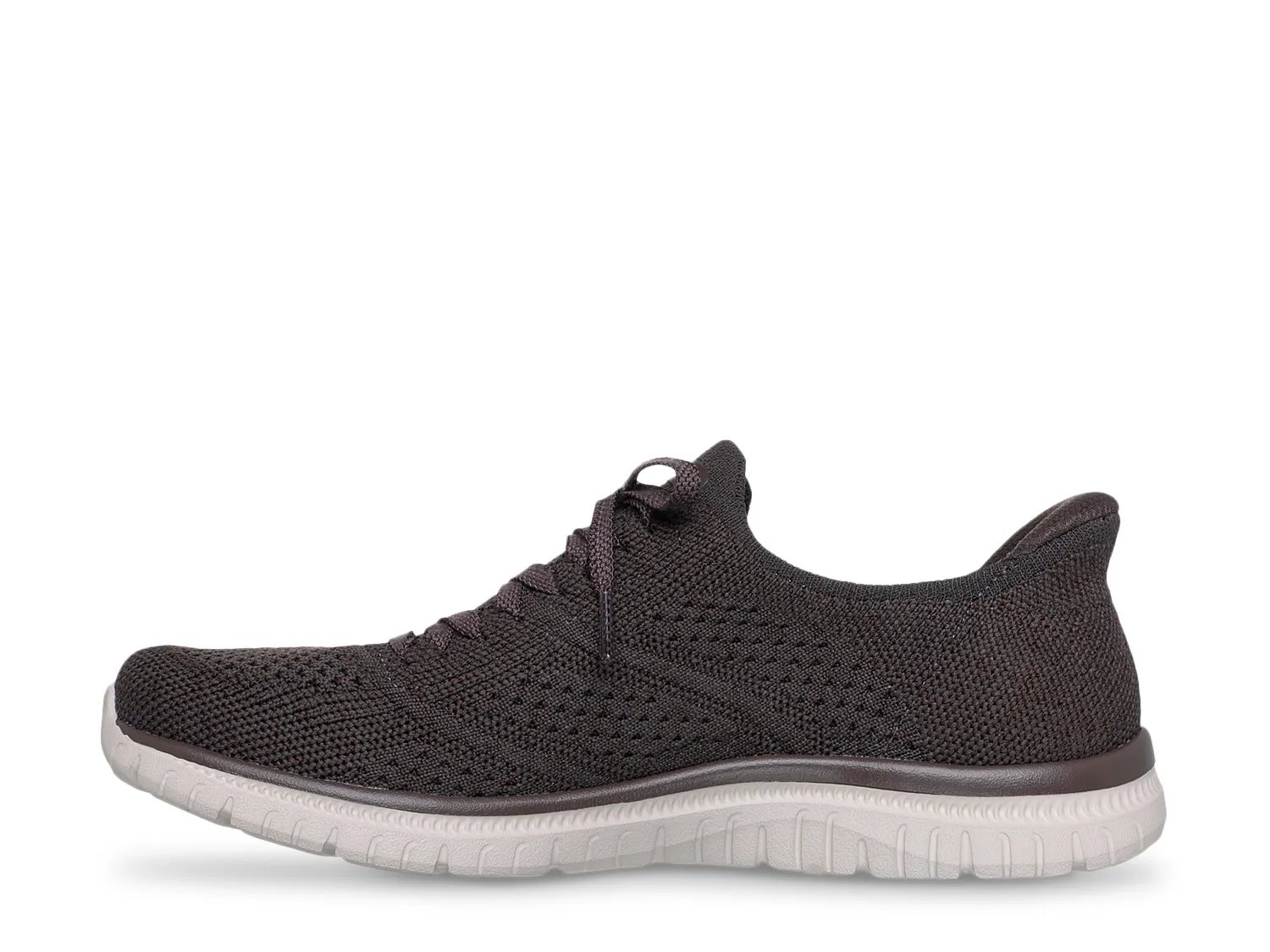 Кроссовки Skechers Hands Free Slip-ins: Virtue Flawless Slip-On Sneaker - Women's, шоколадно-коричневый — фото 2