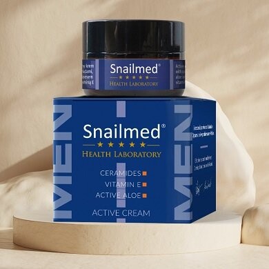 Крем увлажняющий и питательный для мужчин 30мл Snailmed — фото 3