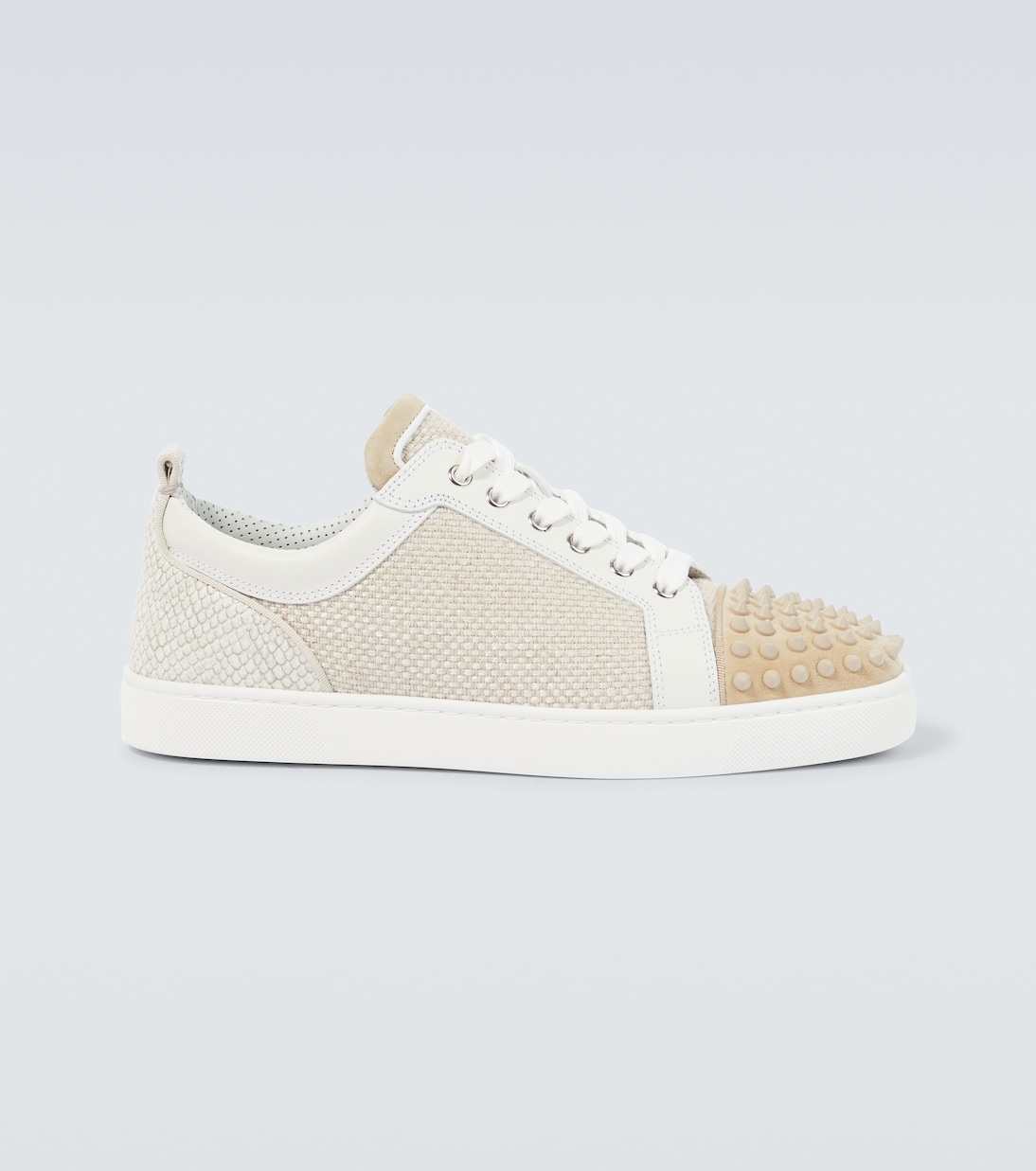 

Кроссовки Louis Junior Spikes из ткани Christian Louboutin, Version Natural