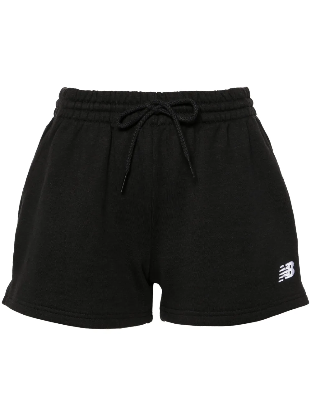 

Спортивные шорты с кулиской и вышитым логотипом New Balance, черный